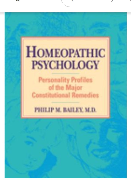 Homeopathic Psychology (used book)
